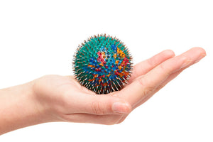 Acupressure Rubber Ball with Metal Needles for Pain Relief and Anti-aging
